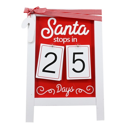 Christmas Countdown Board 33cm