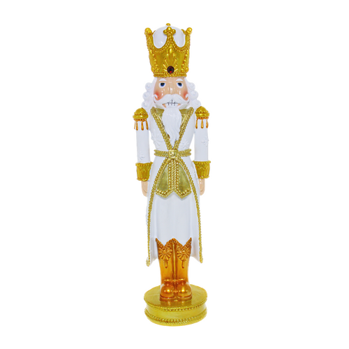 Gold & White Nutcracker 36cm