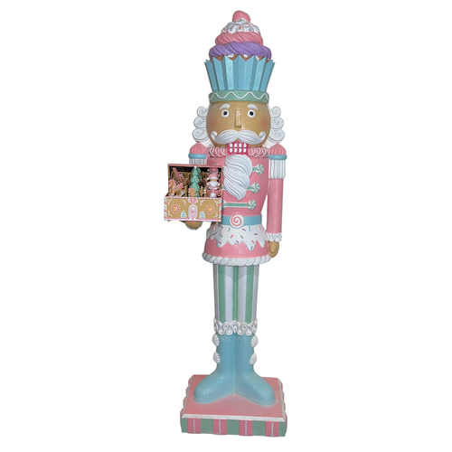 LED Pastel Candy Piped Nutcracker 216cm