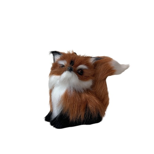 Faux Fur Hanging Fox Red 8cm