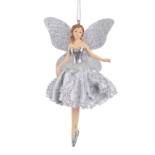 Silver Fairy Hanging 13cm