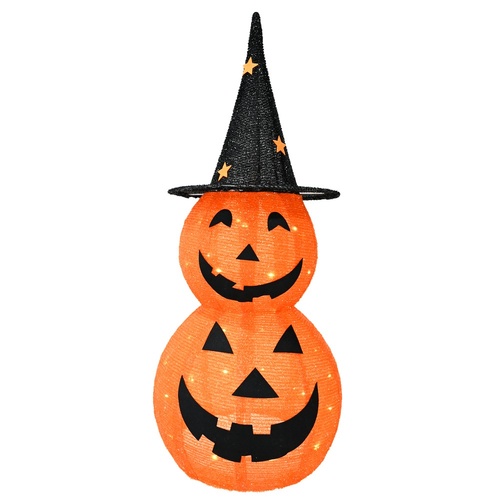 LED Pumpkin Witch Stack 95cm