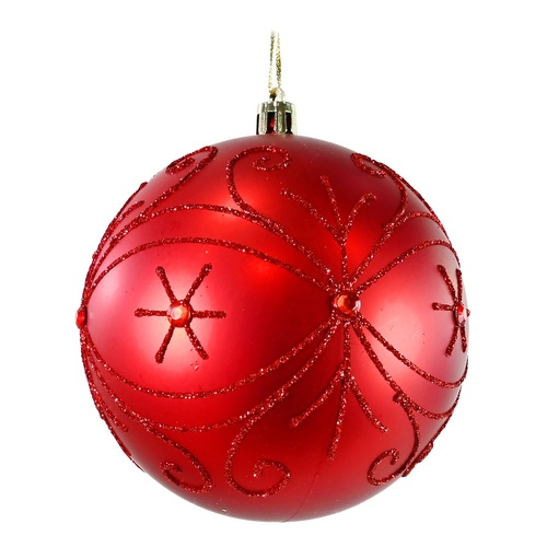 Classic Red Bauble 10cm