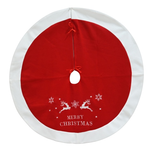 Classic Reindeer Tree Skirt 100cm