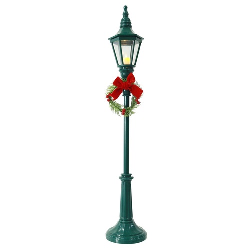 Green Christmas Lamp Post 62cm