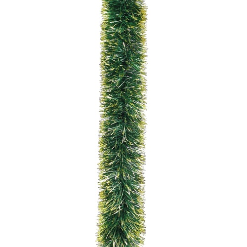 Metallic Green & Gold Tinsel 300cm