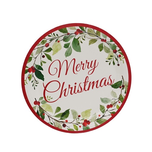 Merry Christmas Paper Plates 6pk 