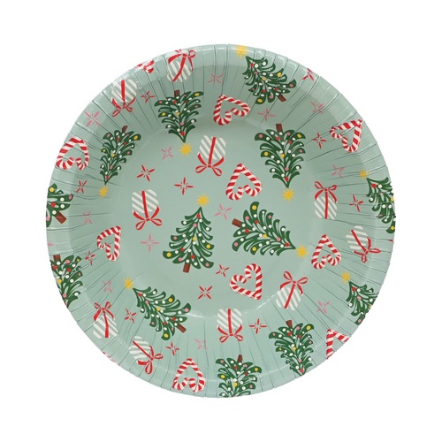 Christmas Tree Paper Bowl 6pk 