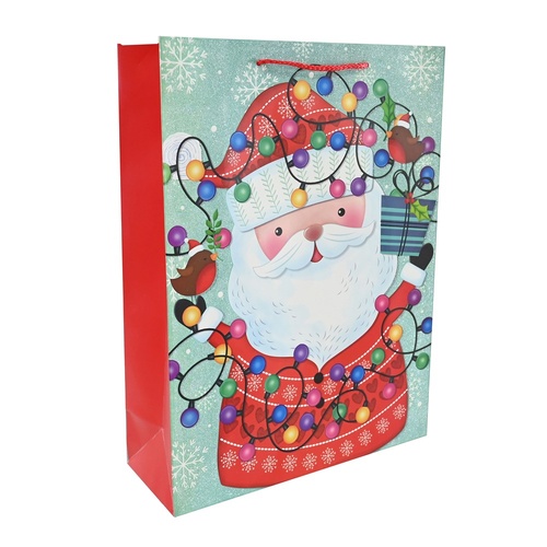 XL Giftbag XL Santa 42cm