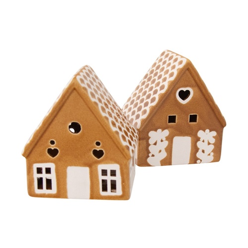 LED Gingerbread House 12cm 1pc