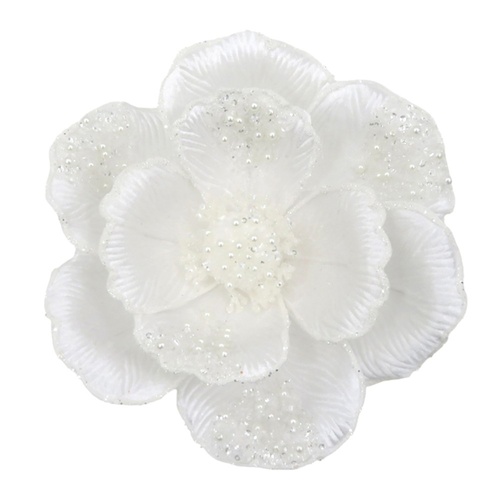 White Magnolia Clip 22cm