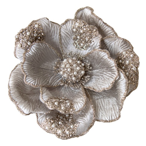 Grey Magnolia Clip 22cm