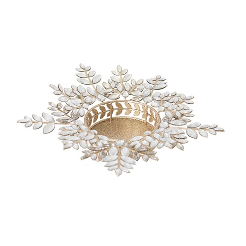 Jewelled Champagne Candle Plate 30cm