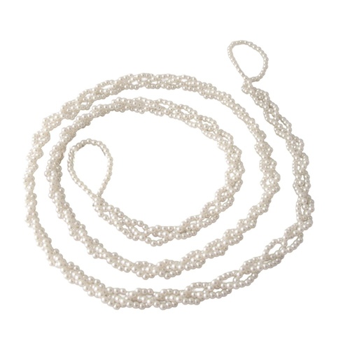 Platted Pearl Garland 183cm