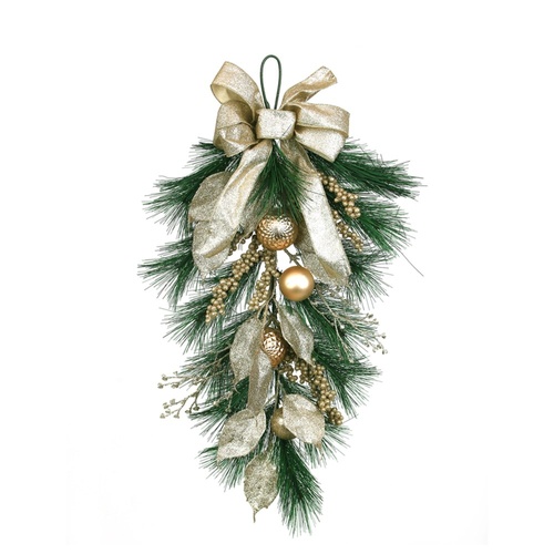 Champagne Leaf Hanging Drop 60cm