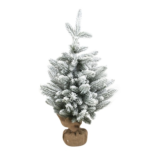 Flocked Tabletop Tree 60cm