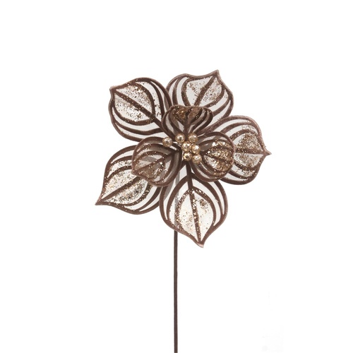Mocha Lace Poinsettia 27cm