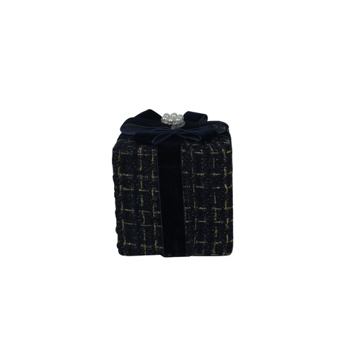 Blue Tweed Gift Box 15cm