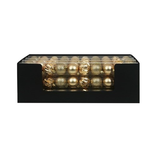 Gold Shatterproof Baubles 10pk 5cm