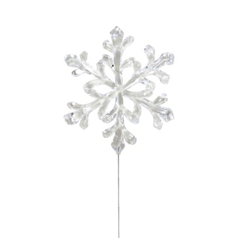 Acrylic Snowflake Stem 20cm