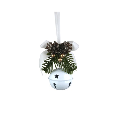 White Bell w. Ribbon 6cm