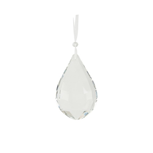 Clear Crystal Drop 9cm