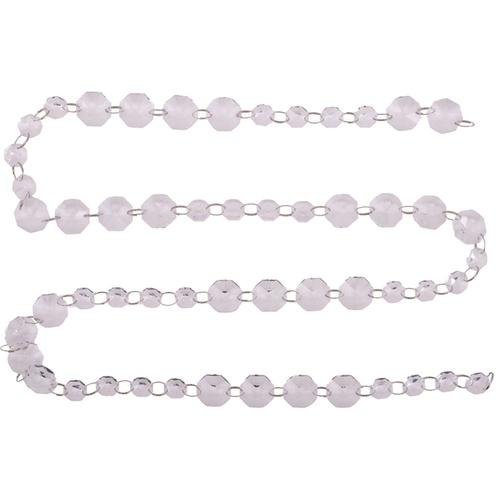 Clear Crystal Garland 150cm