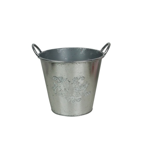 Silver Metal Bucket 27cm