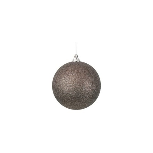 Chestnut Glitter Bauble 14cm