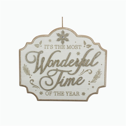 Wonderful Time Hanging Sign 40cm