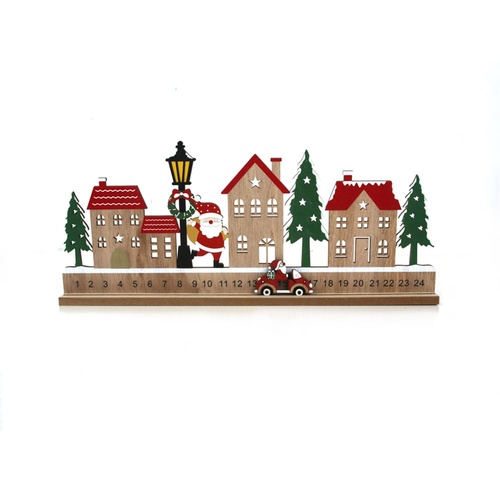 Christmas Village Countdown 42cm