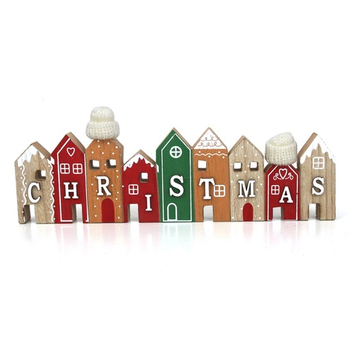 Village Christmas Sign 30cm