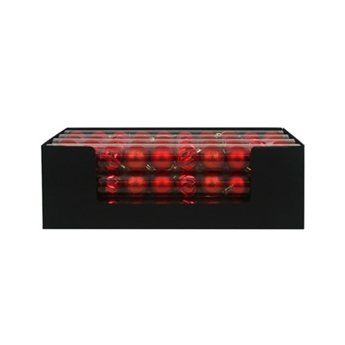 Red Shatterproof Baubles 10pk 5cm
