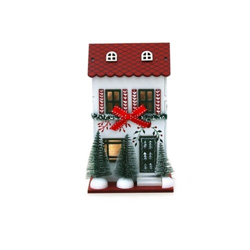LED Christmas House White 20cm