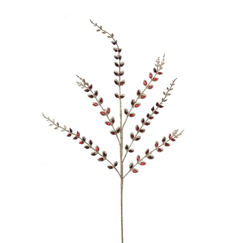 Red Gem Glitter Stem 76cm