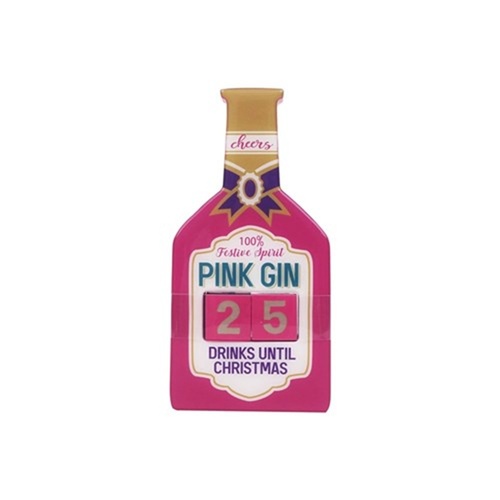 Pink Gin Christmas Countdown 18cm