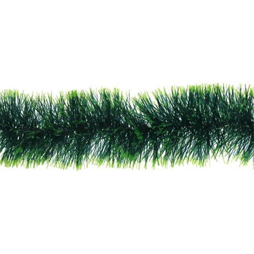 Forest Green Tinsel w. Lime Edge 200cm