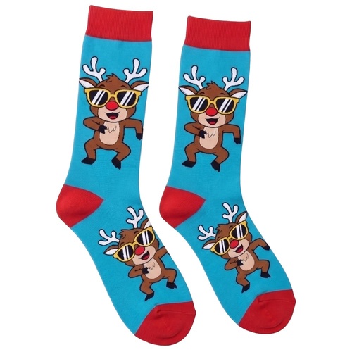 Reindeer Festive Socks Adult