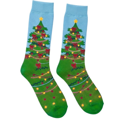 Christmas Tree Festive Socks Adult
