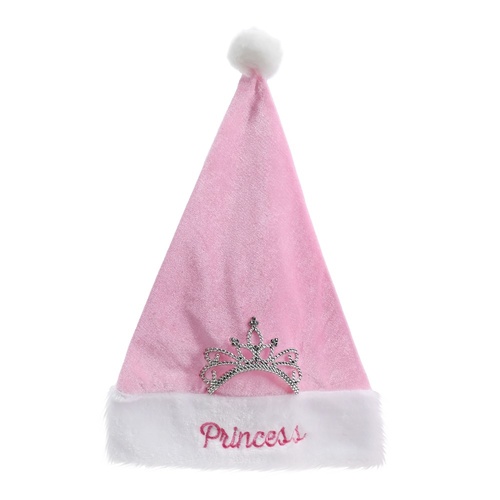 Pink Princess Santa Hat w. Tiara 45cm