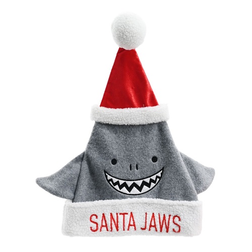 Grey Santa Jaws Hat 48cm