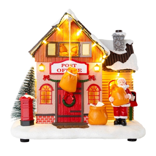 Musical Santa Post Office 25cm