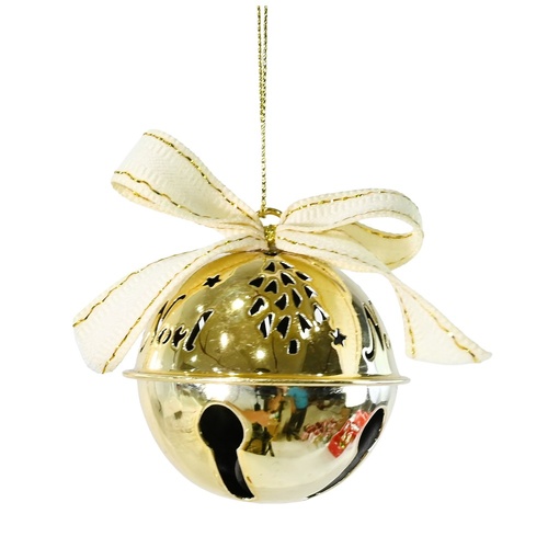 Hanging Noel Nutbell Gold 6cm