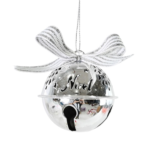Hanging Noel Nutbell Silver 6cm