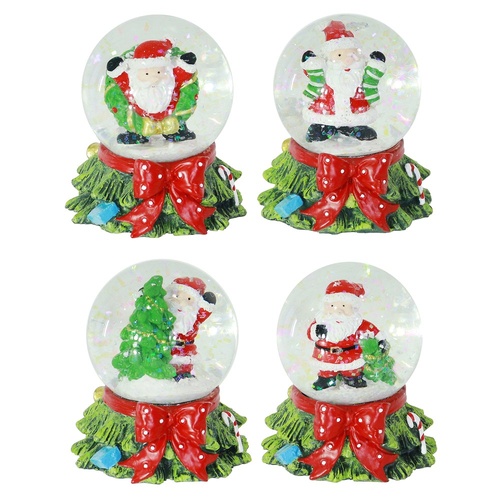Santa Snowglobe 1pc Asst Styles 7cm