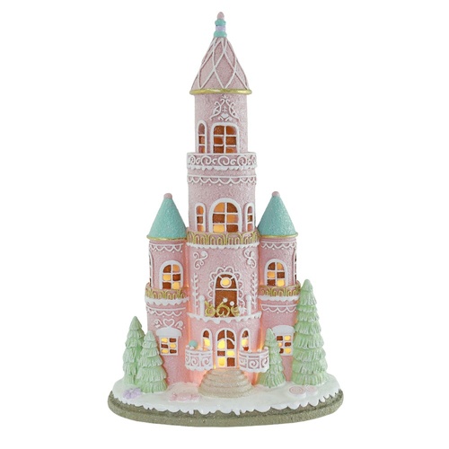 LED Resin Candy Castle 31cm
