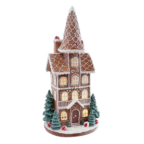 LED Iced Gingerbread House 40cm