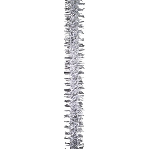 Silver Fine Twist Tinsel 2m