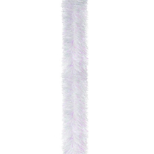 Fine Iridescent White Tinsel 2m