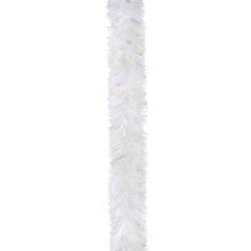 Chunky Iridescent White Tinsel 2m